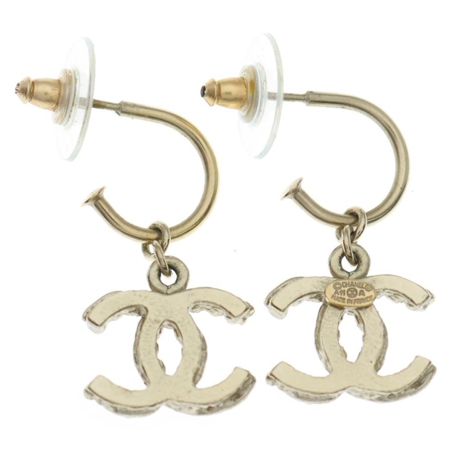 CHANEL（シャネル） ココマーク パールピアス ゴールド GP : BRING