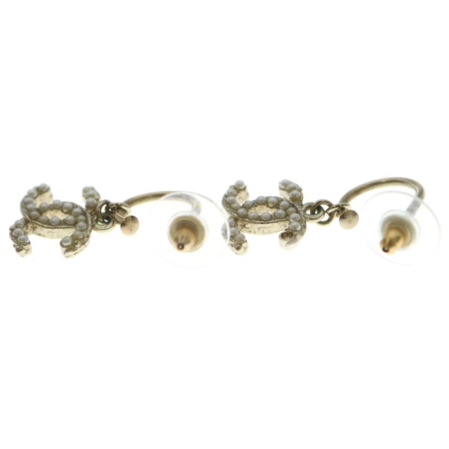 CHANEL（シャネル） ココマーク パールピアス ゴールド GP : BRING