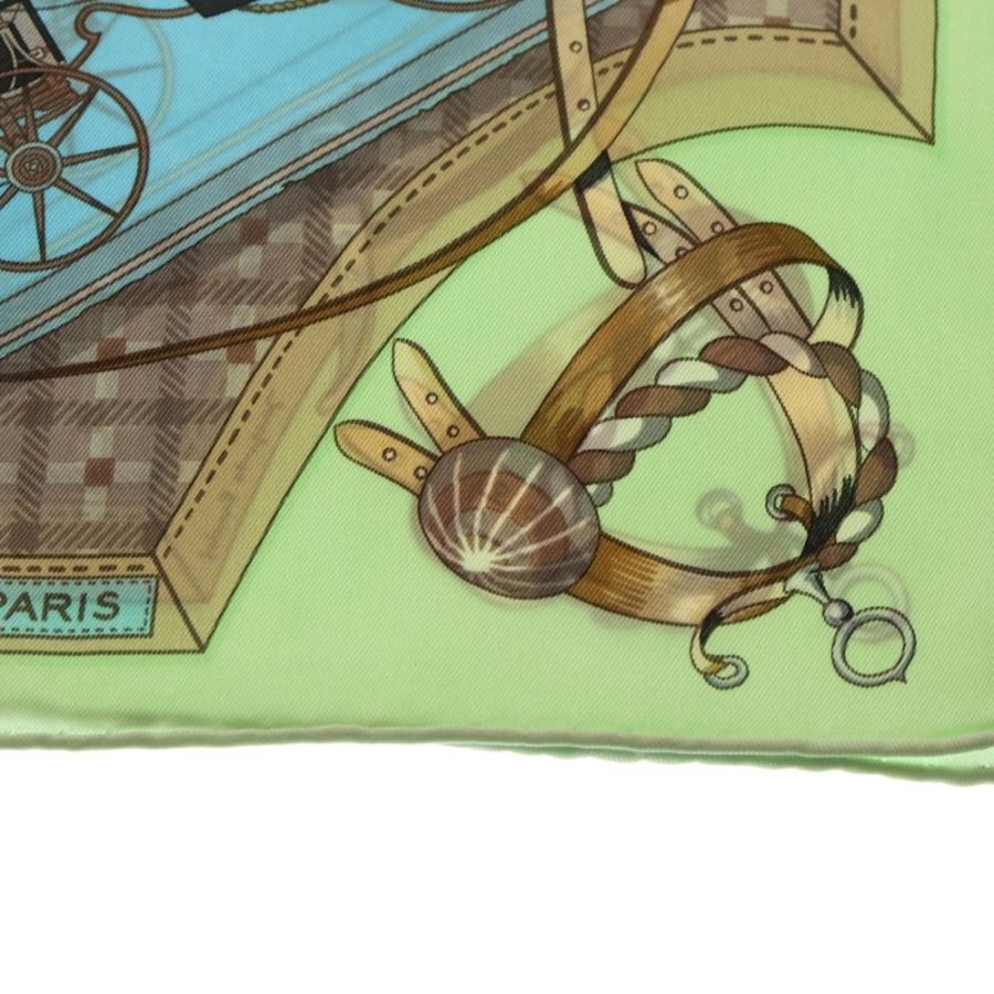 HERMES（エルメス） カレ70 馬車の変遷 総柄 シルクスカーフ マルチ