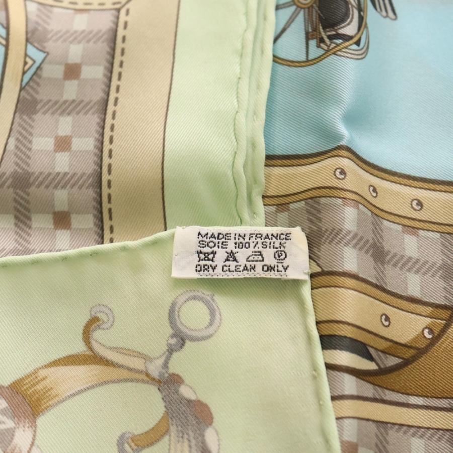 HERMES（エルメス） カレ70 馬車の変遷 総柄 シルクスカーフ マルチ