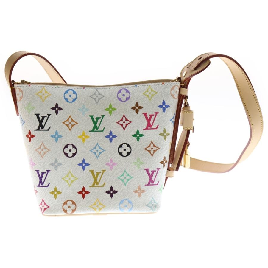 LOUIS VUITTON ルイヴィトン ×TM 村上隆 モノグラムマルチカラー オールインBB ショルダーバッグ ゴールド金具 ホワイト/マルチカラー M13089 LOUIS VUITTON（ルイ・ヴィトン） ×TM 村上隆 モノグラムマルチカラー
