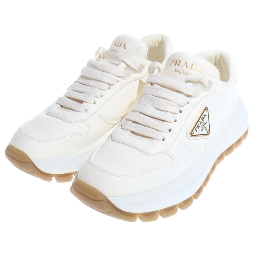 PRADA（プラダ） Prax 01 トライアングルロゴプレートレザーローカット