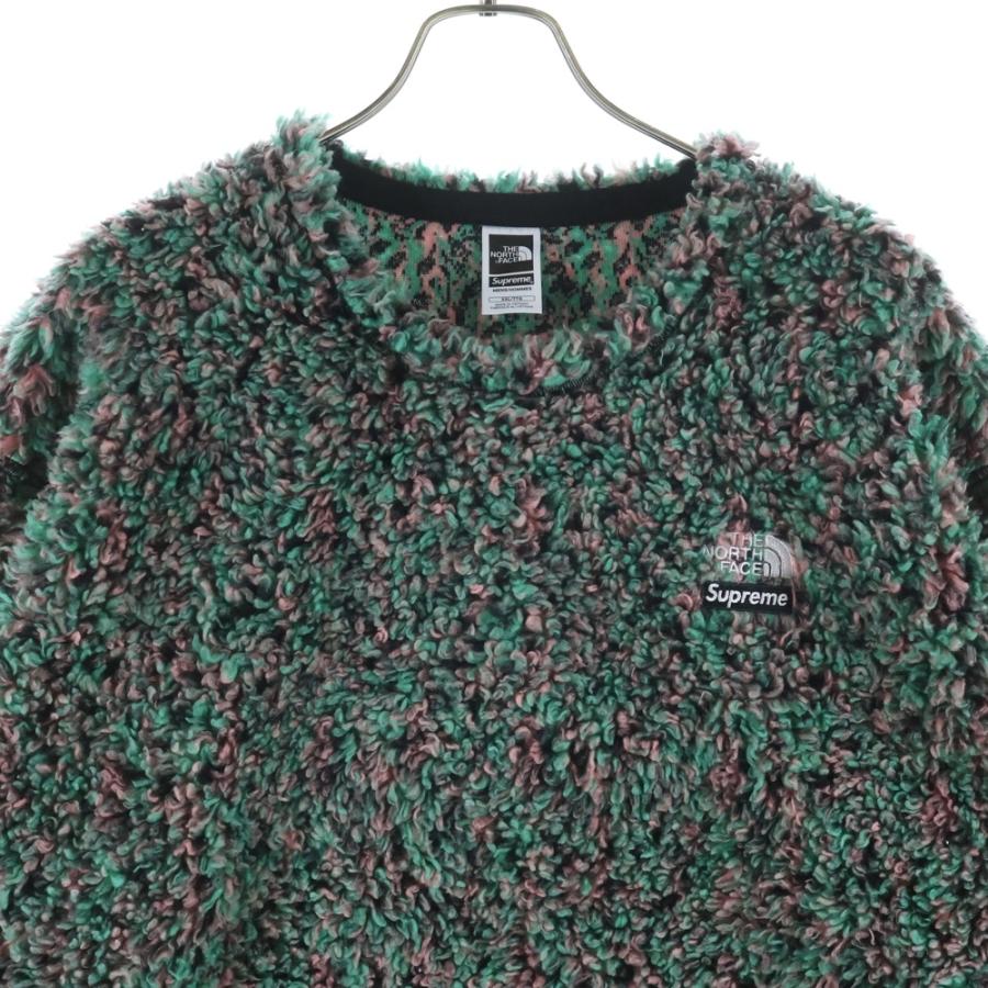 SUPREME シュプリーム 23SS High Pile Fleece Pullover ハイパイル ボア クルーネック スウェットトレーナー フリース グリーン NT02307I_2