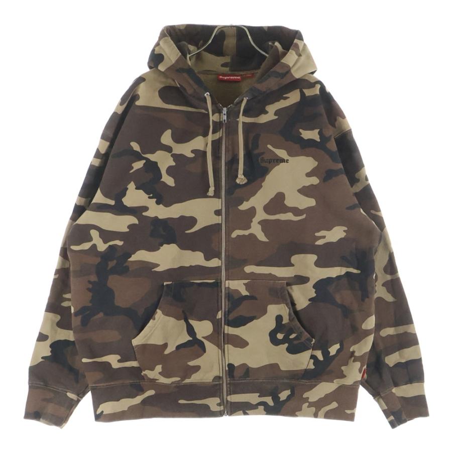 Supreme パーカー カモ　Big Logo Zip Up迷彩Mサイズ Supreme Big Logo Zip Up Hooded Sweatshirt - Loro - Itens