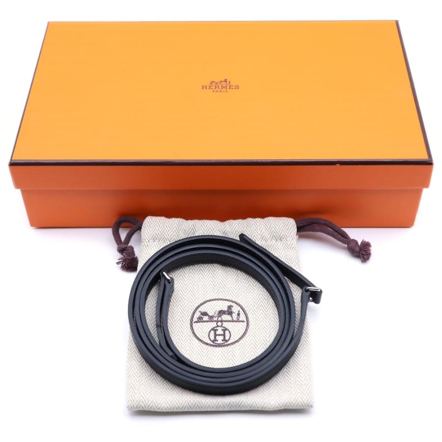 HERMES エルメス シェーヌダンクル マイヨントゥーゴー 長財布 ショルダーウォレット ショルダーバッグ ブラック レザー エプソン B刻印 HERMES（エルメス） シェーヌダンクル マイヨントゥーゴー 長財布