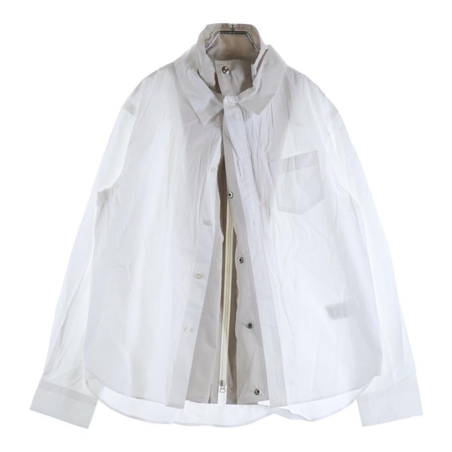 sacai（サカイ） 25SS Poplin Shirt ポプリンシャツ ホワイト 25