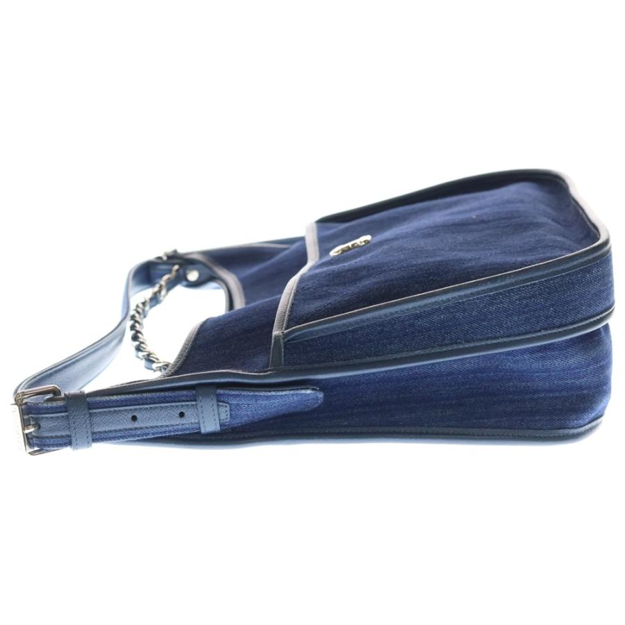 CHANEL シャネル マトラッセ ココマーク デニム ショルダーバッグ シルバー金具 A57641 CHANEL（シャネル） マトラッセ ココマーク デニム ショルダーバッグ