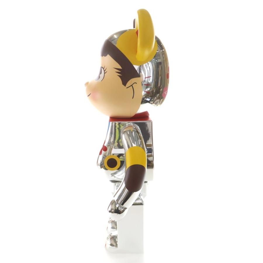 BE@RBRICK ベアブリック ×不二家 ペコちゃん 招き猫 福銀メッキ 1000