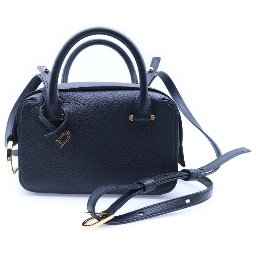DELVAUX デルボー クールボックス ナノ 2wayハンドバッグ ショルダーバッグ ブラック レザー DELVAUX（デルヴォー） デルボー クールボックス ナノ 2way