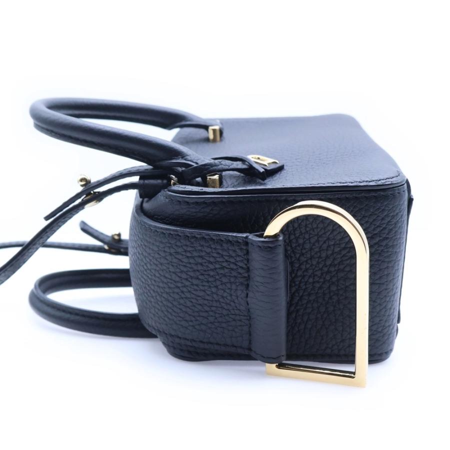 DELVAUX デルボー クールボックス ナノ 2wayハンドバッグ ショルダーバッグ ブラック レザー DELVAUX（デルヴォー） ショルダーバッグ Cool Box Nano クール