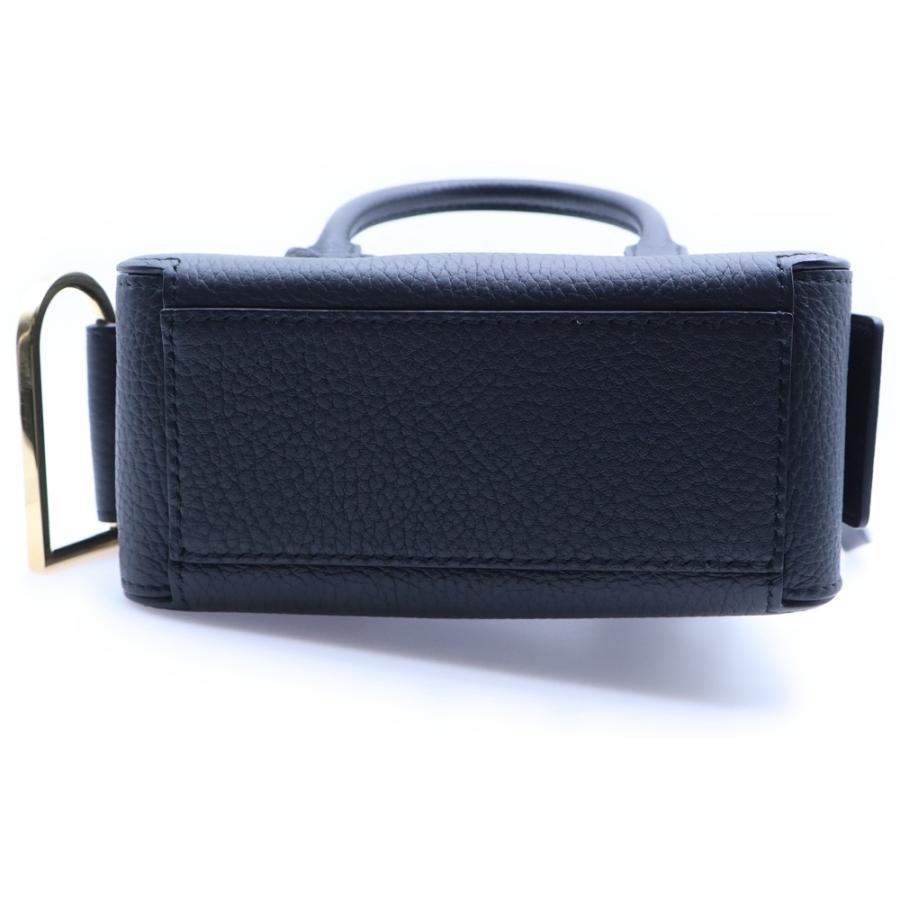 DELVAUX デルボー クールボックス ナノ 2wayハンドバッグ ショルダーバッグ ブラック レザー DELVAUX（デルヴォー） デルボー クールボックス ナノ 2way