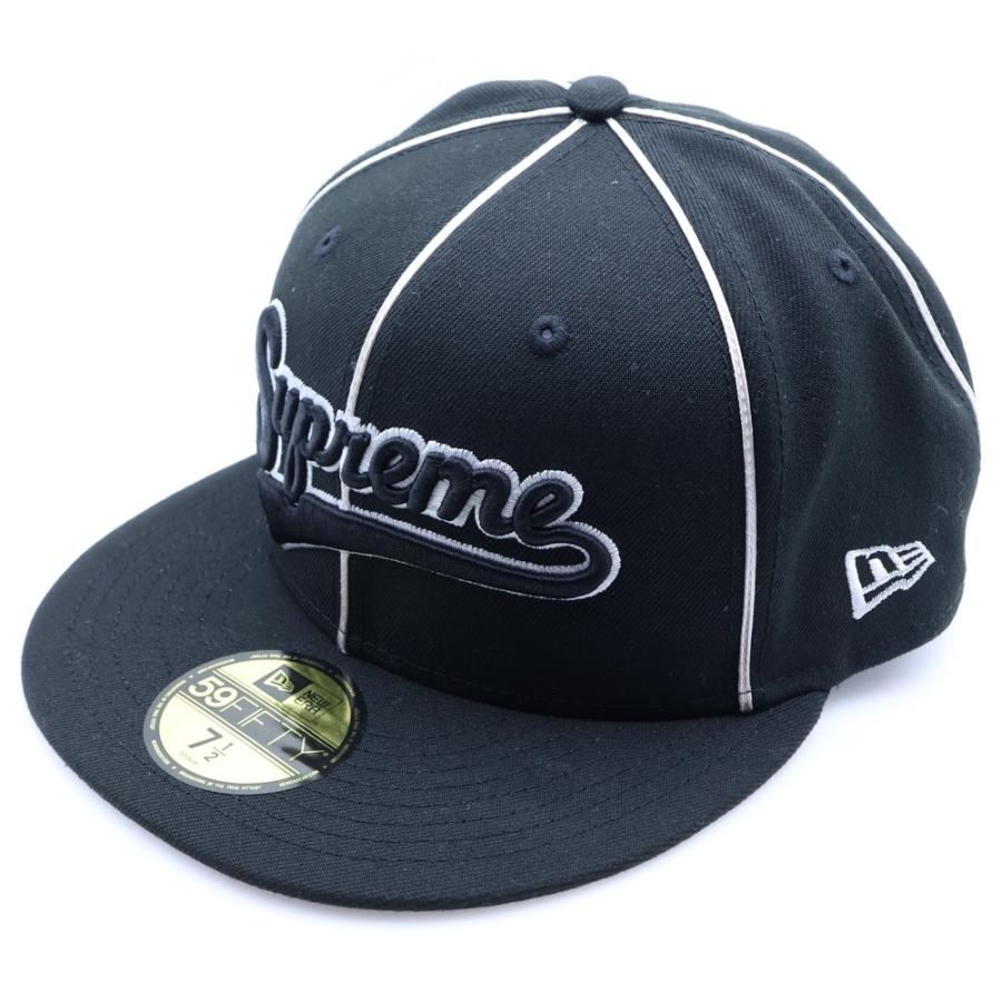 帽子 Supreme25ss Piping Script Logo Cap 3/4 Supreme x New Era Piping Script Logo Cap Grey - SS25 - US