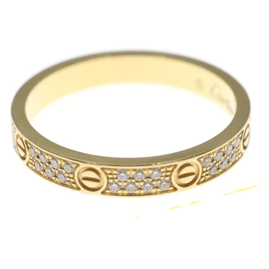 Cartier（カルティエ） ミニラブ パヴェダイヤ リング Au750 K18 YG