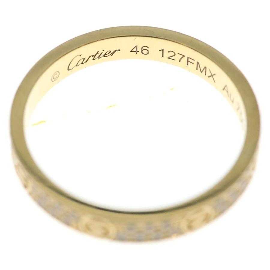 Cartier（カルティエ） ミニラブ パヴェダイヤ リング Au750 K18 YG