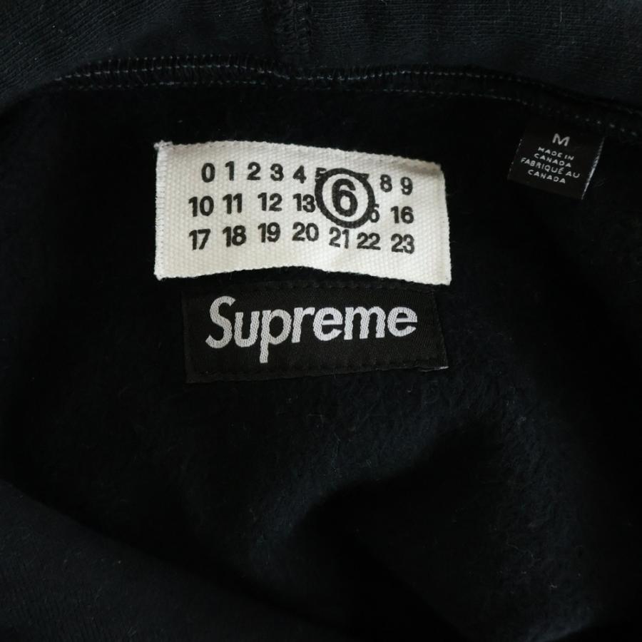 シュプリーム 24SS ×Foil Box Logo Hooded Sweatshirt エムエムシックス メゾンマルジェラ ホイル ボックスロゴ プルオーバーパーカー