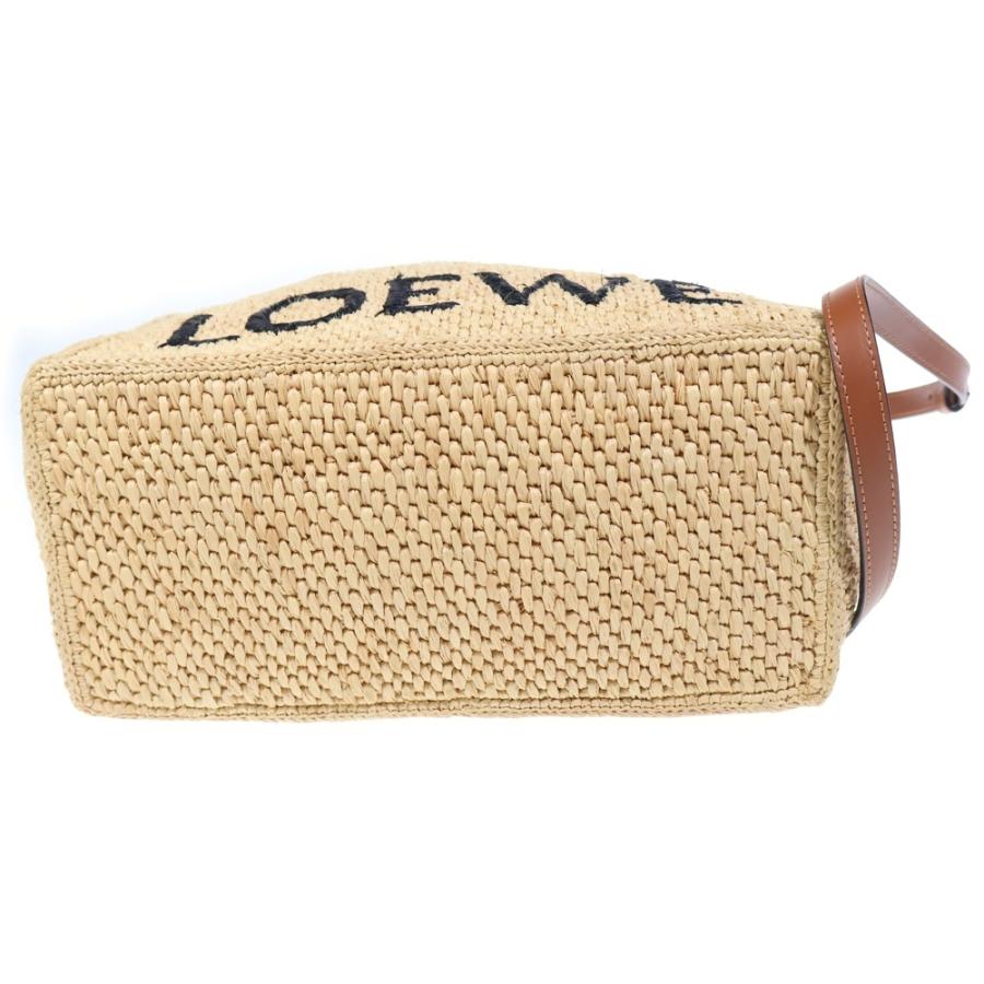 LOEWE ロエベ ロエベフォント トート ミニ ラフィア 2WAYバッグ ショルダーバッグ ハンドバッグ カゴバッグ ベージュ A685V46X01の画像