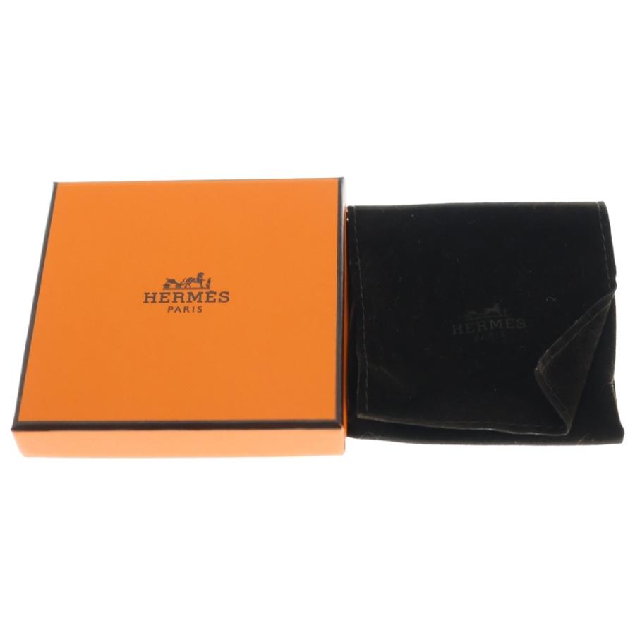 HERMES（エルメス） ユニ バングル ブレスレット ブラック×ゴールド GP