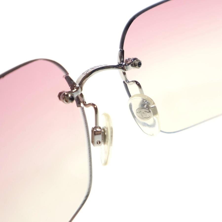 【良品】CHANEL シャネル　リムレス　サングラス　ココマーク　ラインストーン CHANEL（シャネル） ココマーク ラインストーン リムレスフレーム