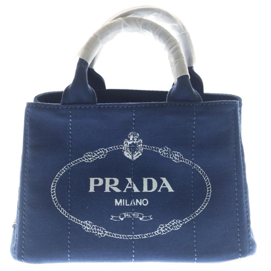 PRADA（プラダ） カナパ 2wayハンドバッグ ショルダーバッグ ネイビー 