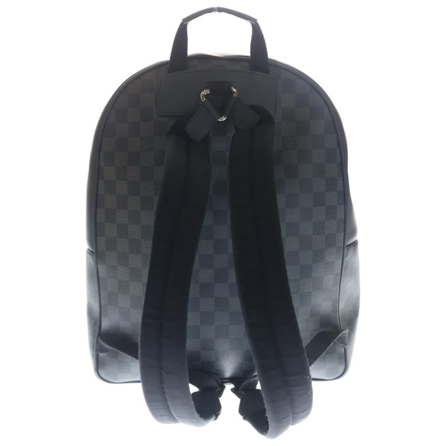 LOUIS VUITTON ルイヴィトン ダミエグラフィット ジョッシュ リュックサック バックパック ブラック レザー×PVC N41473 シルバー金具_1