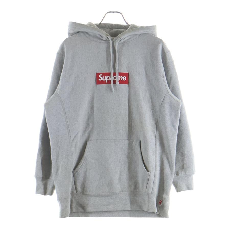Supreme（シュプリーム） ボックスロゴ パーカー フーディー グレー #L