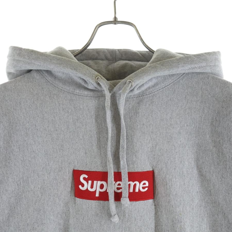 Supreme（シュプリーム） ボックスロゴ パーカー フーディー グレー #L