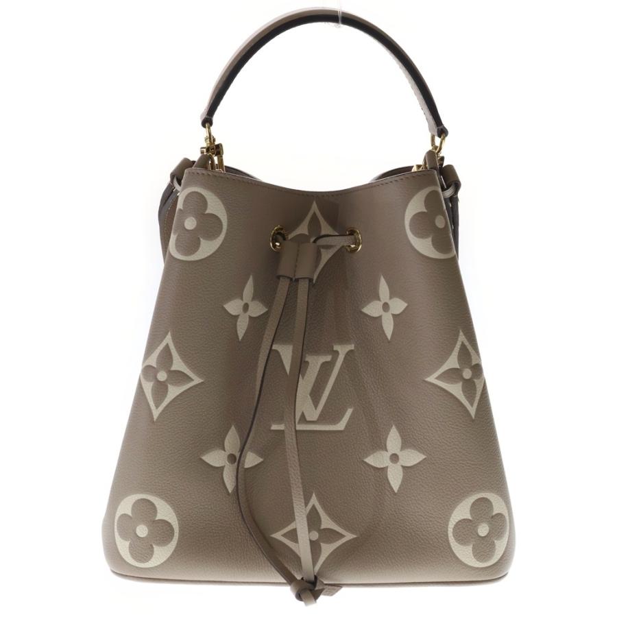 ルイ・ヴィトン LOUIS VUITTON ネオノエMM バイカラー ショルダーバッグ バッグ レザー モノグラム・アンプラント レディース ベージュ系 M45555 【中古】 LOUIS VUITTON（ルイ・ヴィトン） ヴィトン ネオノエMM バイカラー