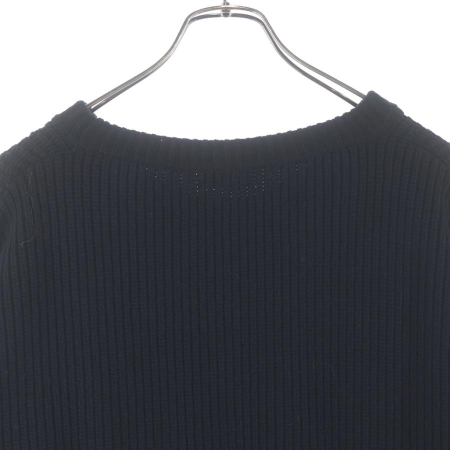 CELINE セリーヌ 21AW Embroidery Over Size Sweater ロゴエンブロイダリー オーバーサイズニットセーター ブラック 2A19R423Pの画像
