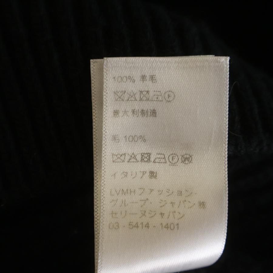 CELINE セリーヌ 21AW Embroidery Over Size Sweater ロゴエンブロイダリー オーバーサイズニットセーター ブラック 2A19R423Pの画像
