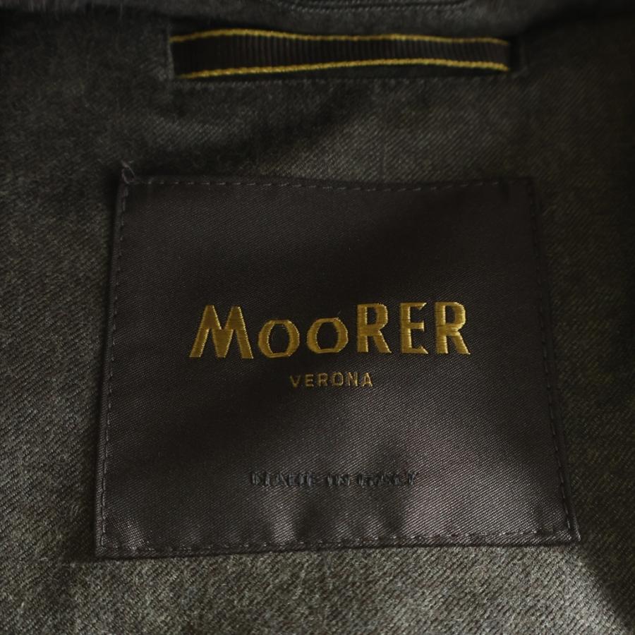 MOORER（ムーレー） ダブルブレスト ダウンジャケット グレー ラビット 