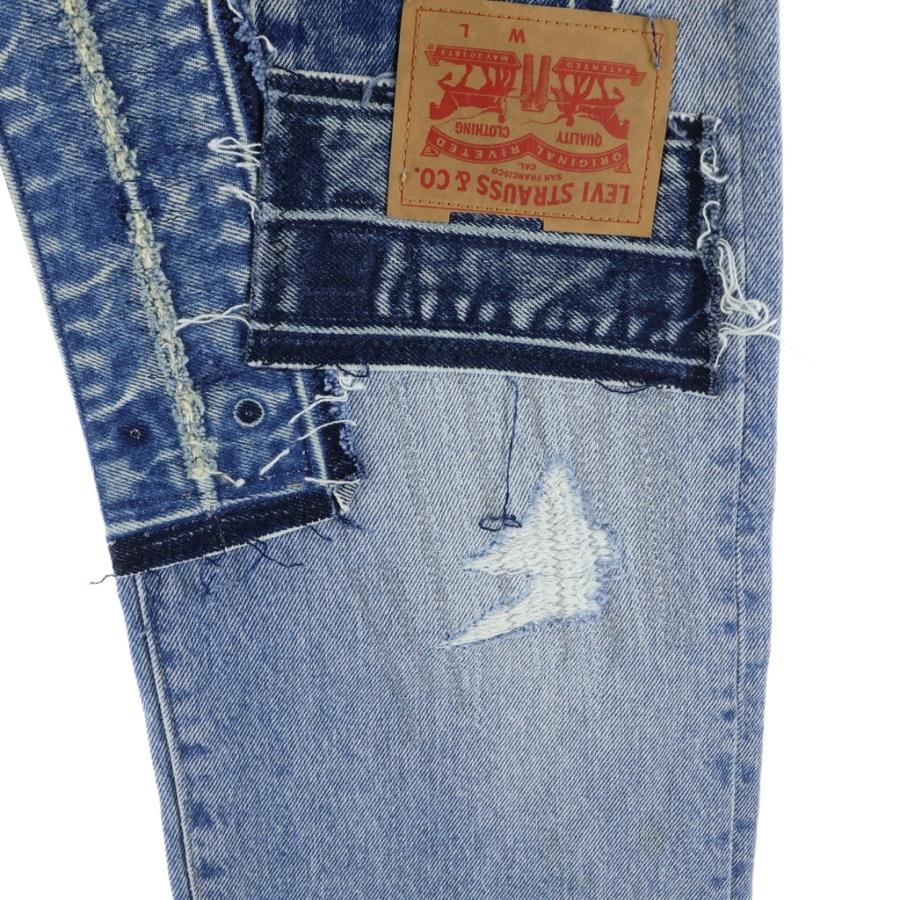 価格相談 Levi's（リーバイス） パッチワーク デニムパンツ インディゴブルー32