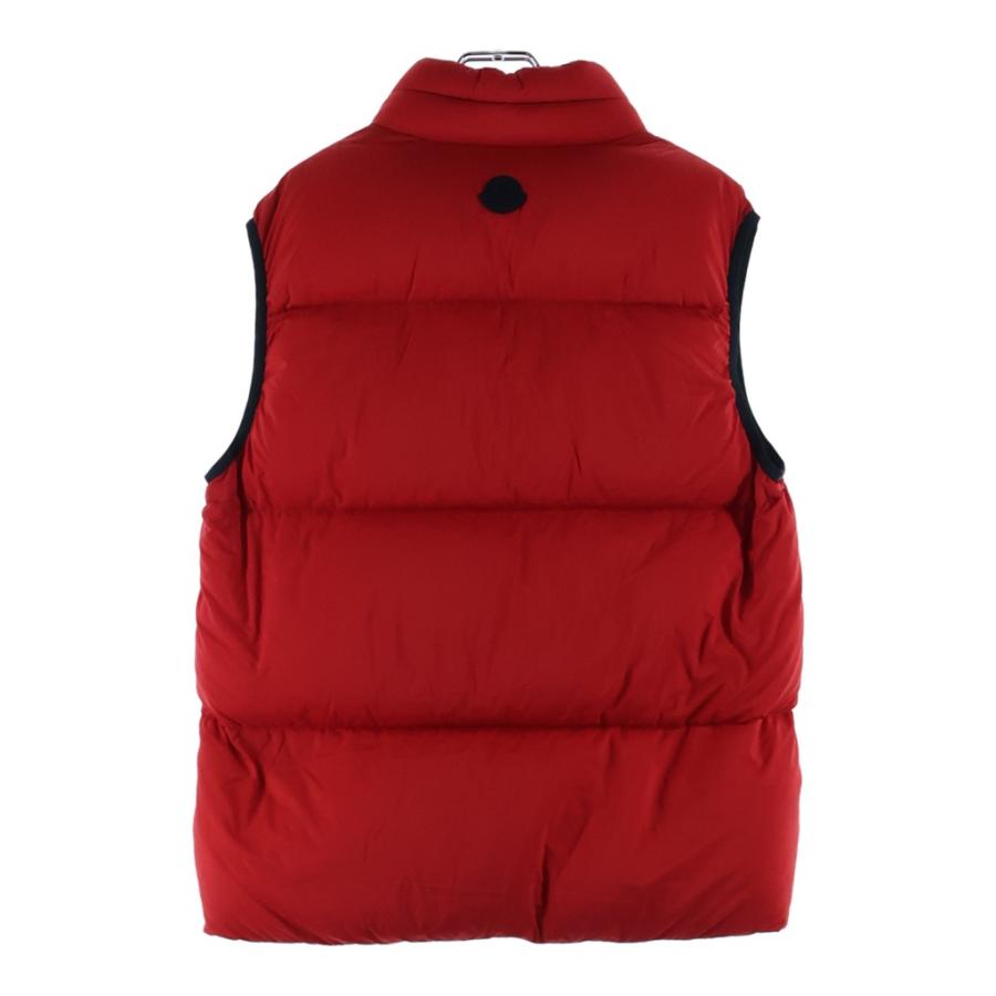 MONCLER モンクレール 22AW AMAK アマック ロゴプリント ジップアップ ダウンベスト レッド H20911A00110 53333の画像