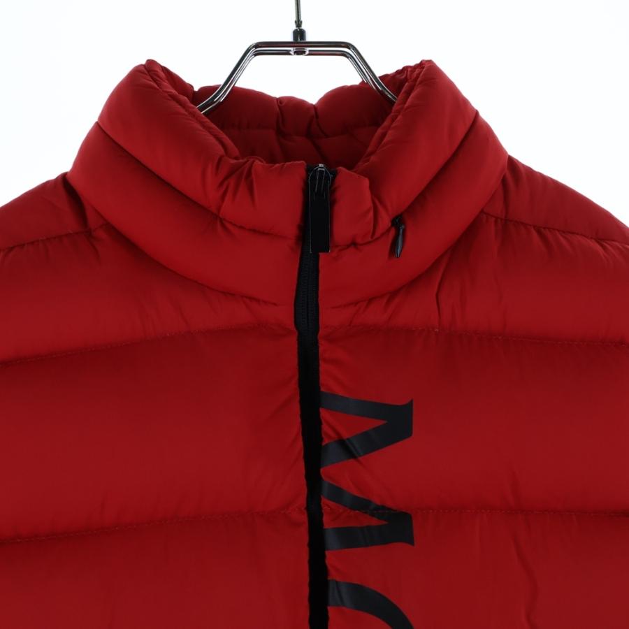 MONCLER モンクレール 22AW AMAK アマック ロゴプリント ジップアップ ダウンベスト レッド H20911A00110 53333の画像