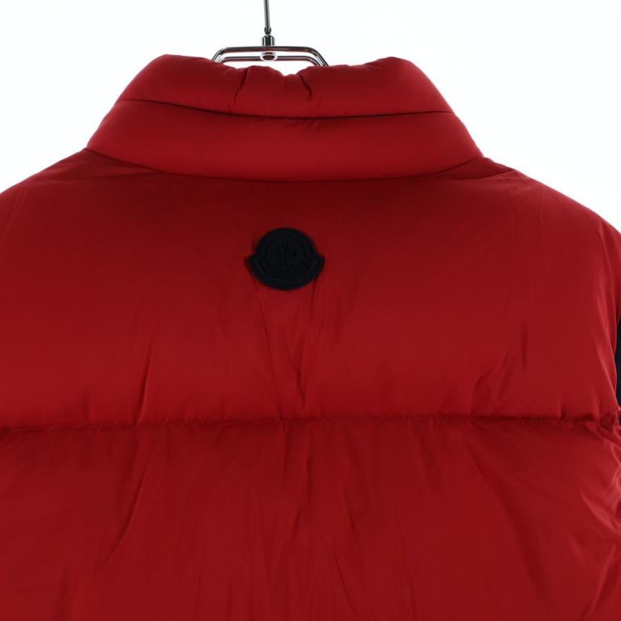 MONCLER モンクレール 22AW AMAK アマック ロゴプリント ジップアップ ダウンベスト レッド H20911A00110 53333の画像