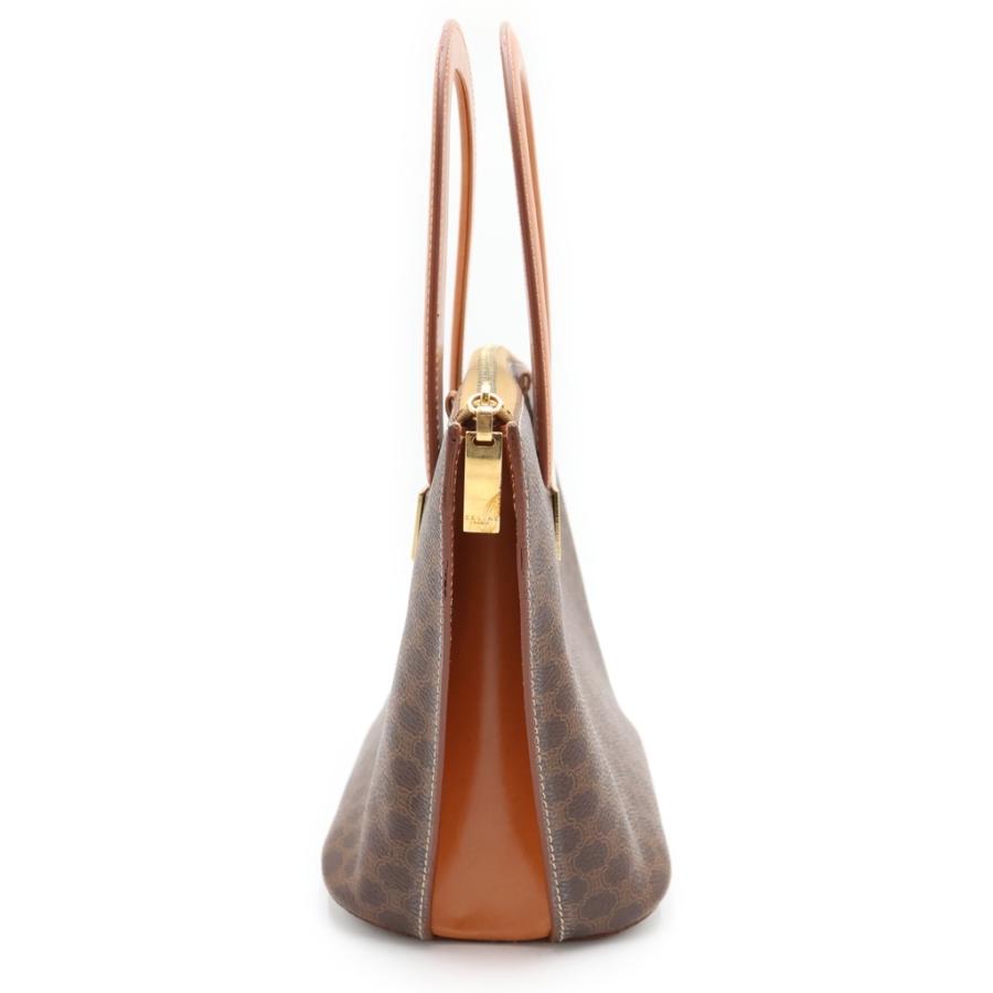 CELINE（セリーヌ） マカダム ハンドバッグ ミニトートバッグ ブラウン 