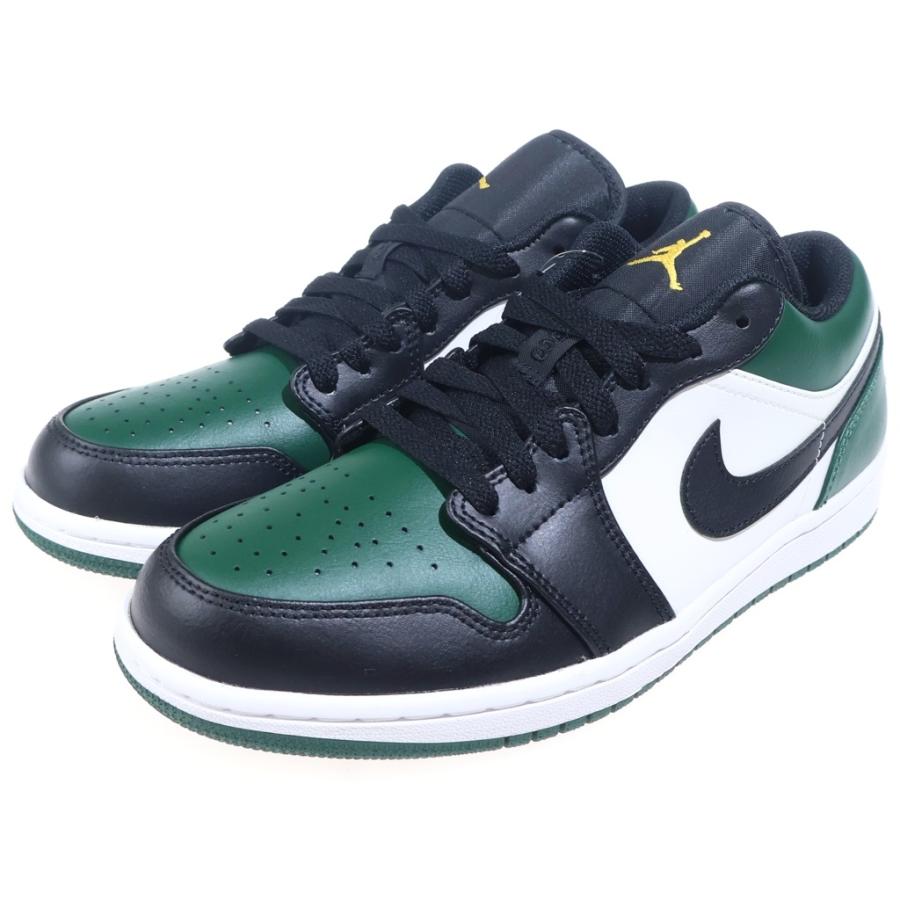 NIKE ナイキ AIR JORDAN 1 LOW GREEN TOE エアジョーダン 1 ローカットスニーカー グリーン/ブラック US8/26cm 553558-371 NIKE（ナイキ） AIR JORDAN 1 LOW GREEN TOE エアジョーダン 1