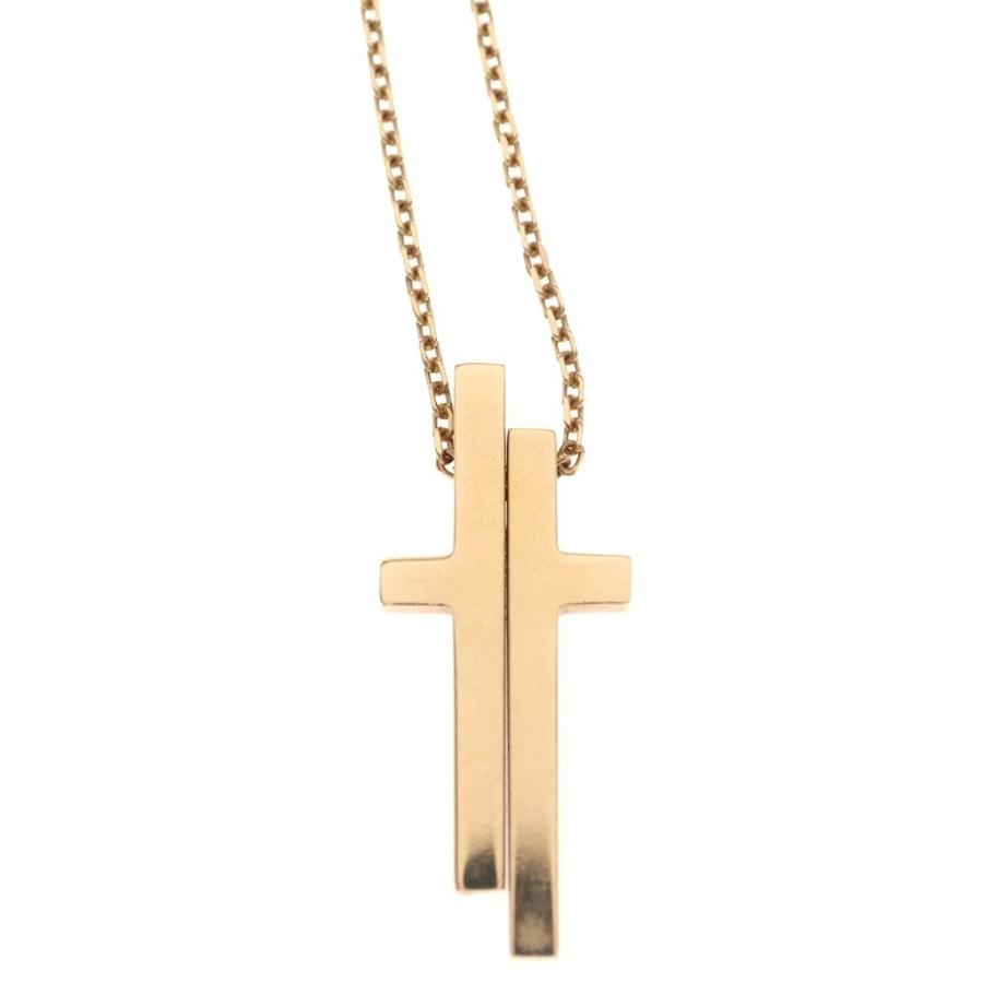 GUCCI（グッチ） セパレート クロス ネックレス K18YG イエロー