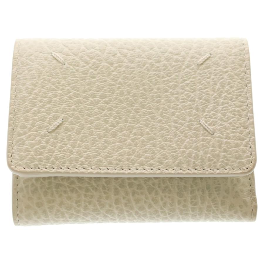 メゾンマルジェラ 4ステッチ コンパクトウォレット アイボリー Maison Martin Margiela メゾンマルタンマルジェラ 三つ折り財布