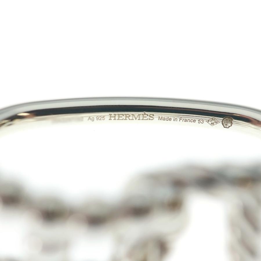 HERMES（エルメス） シェーヌダンクルアレア2 ダブルリング シルバー