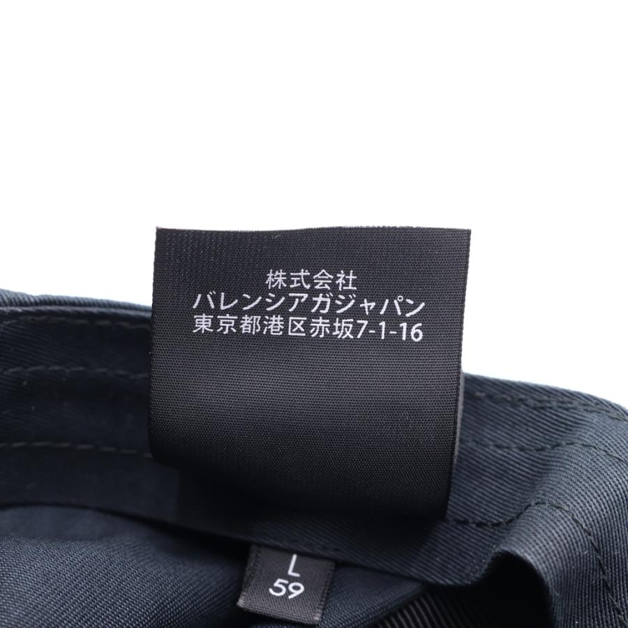 BALENCIAGA（バレンシアガ） ロゴ刺繍ベースボールキャップ ブラック