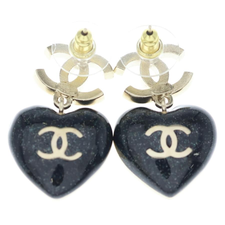 CHANEL（シャネル） C23P ココマーク ハート ラインストーン ピアス