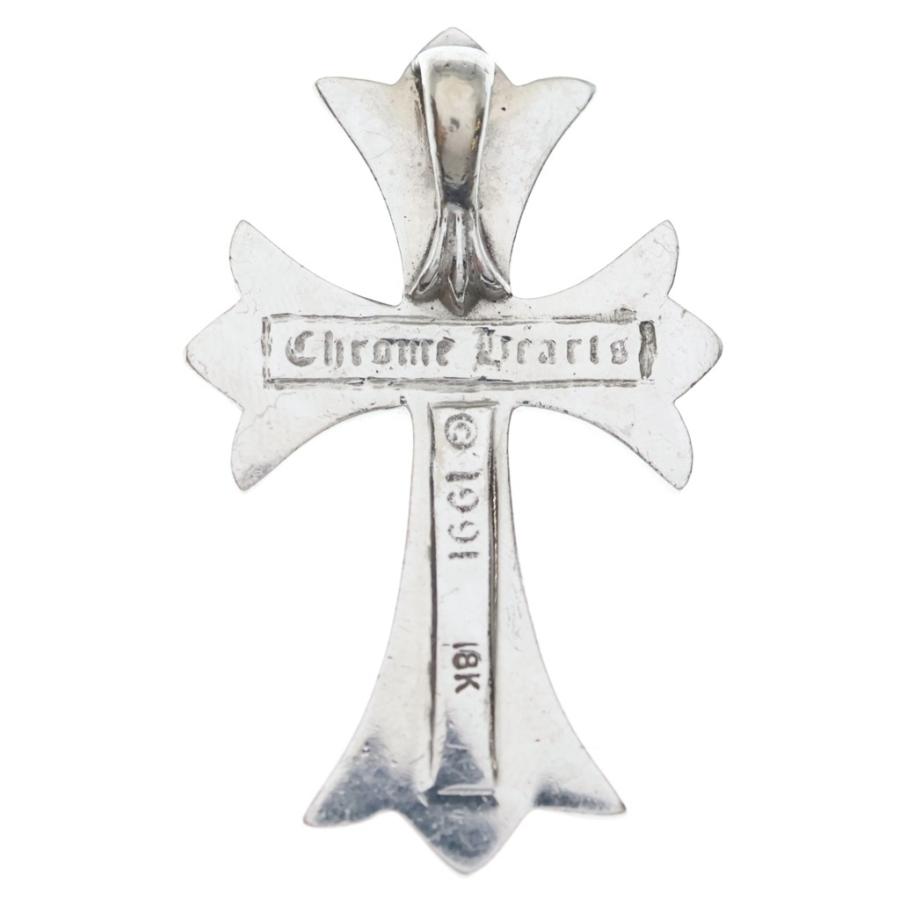 CHROME HEARTS（クロムハーツ） 18KWG CH CRS SML P/DIA スモールCH