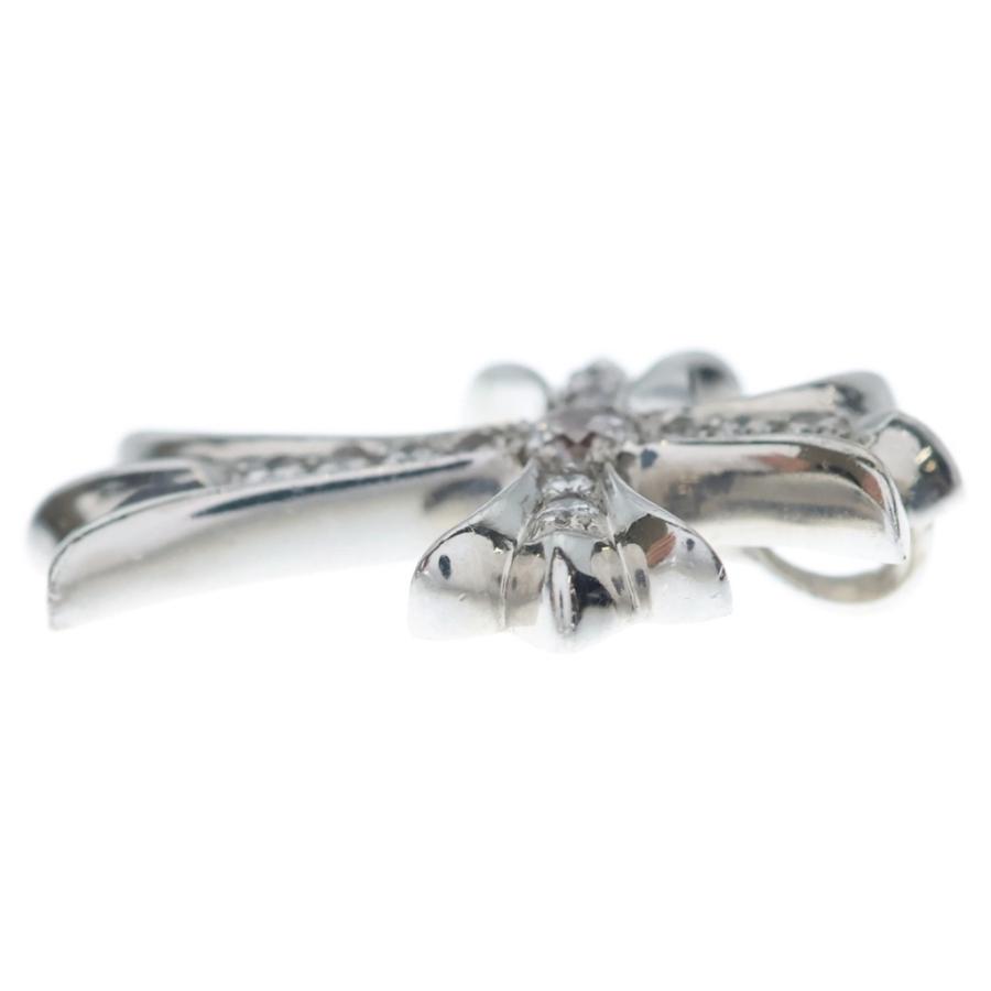 CHROME HEARTS（クロムハーツ） 18KWG CH CRS SML P/DIA スモールCH