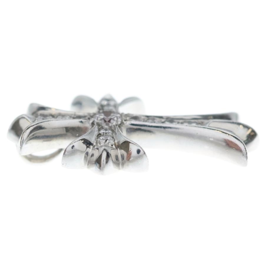 CHROME HEARTS（クロムハーツ） 18KWG CH CRS SML P/DIA スモールCH