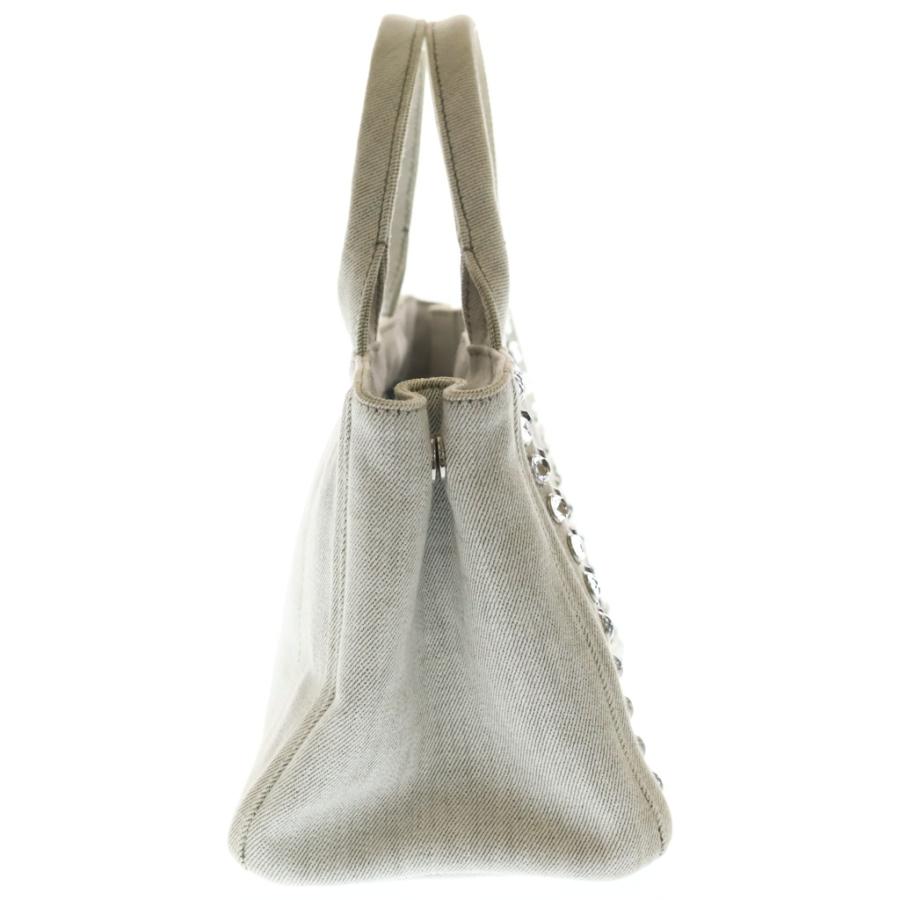 PRADA（プラダ） カナパ ビジュー ラインストーン 2WAYハンドバッグ