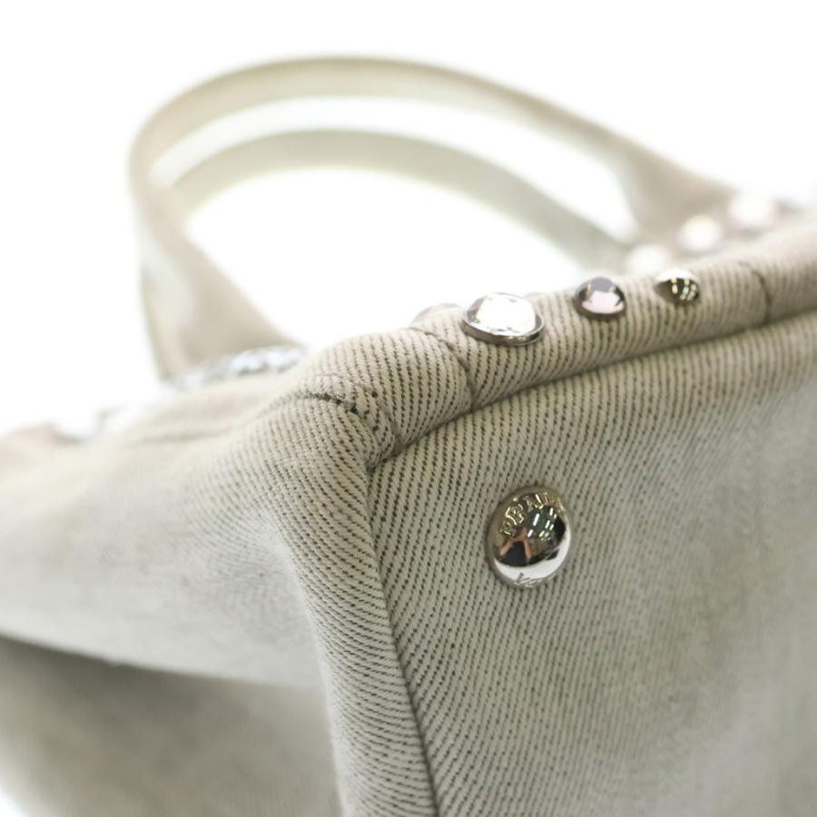PRADA（プラダ） カナパ ビジュー ラインストーン 2WAYハンドバッグ