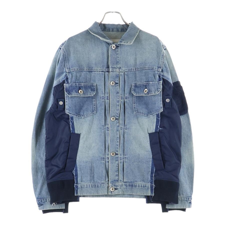 sacai インディゴコットンデニムツーピースセット sacai（サカイ） 23AW Denim x Nylon Twill Jacket デニム ナイロン