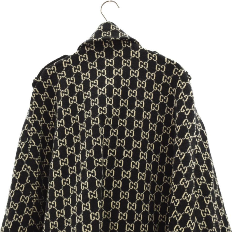 GUCCI (グッチ) GGジャガード フェルトウール ケープ 650533 GUCCI (グッチ) GGジャガード フェルトウール ケープ 650533