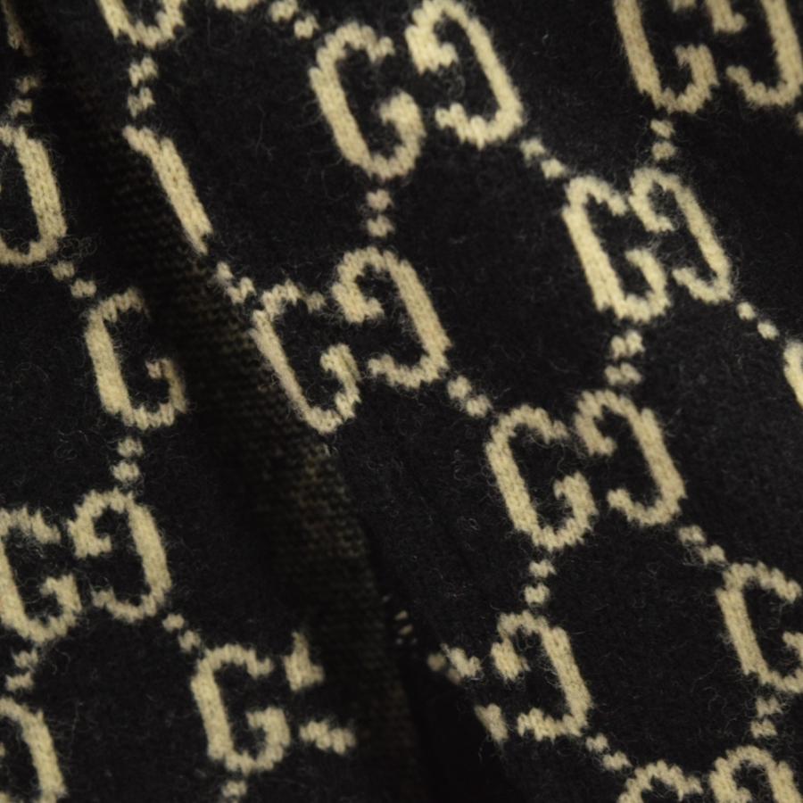 GUCCI (グッチ) GGジャガード フェルトウール ケープ 650533 GUCCI (グッチ) GGジャガード フェルトウール ケープ 650533