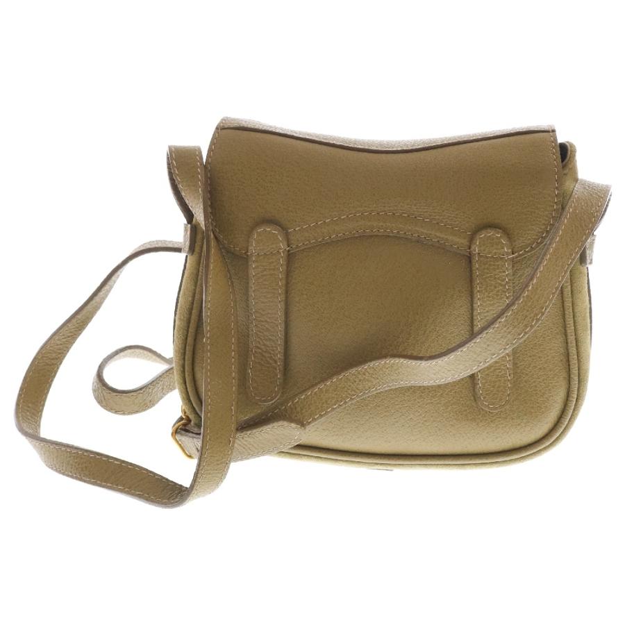 GUCCI スエード×レザー ハンドバッグ ワンショルダー ゴールド金具 GUCCI グッチ ショルダーバッグ カーキ レザー×スエード 斜め